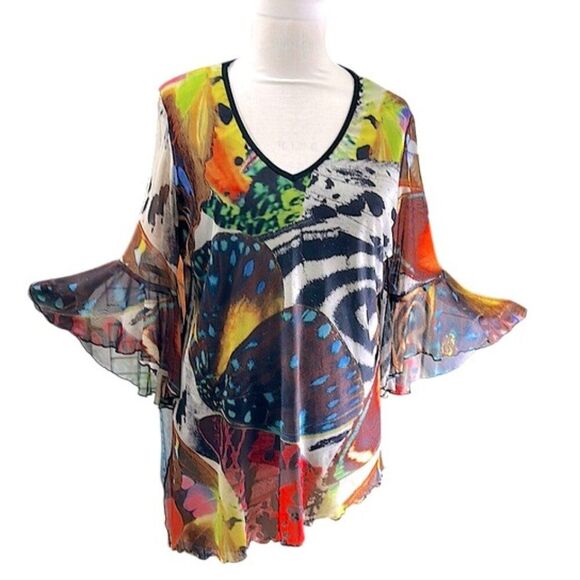 Zoe Tunic Top Size XL Bell Sleeve - Picture 1 of 9